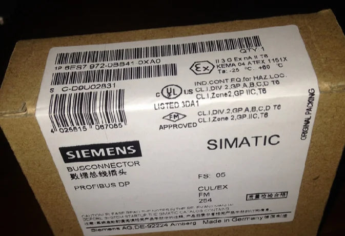 6ES7 972-0BB41-0XA0 6ES7972-0BB41-0XA0 1PCS NEW Siemens Profibus Connector