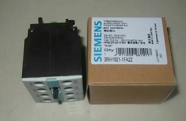 3RH1921-1FA22 3RH19 21-1FA22 New Siemens Auxiliary Switch Block free shipping