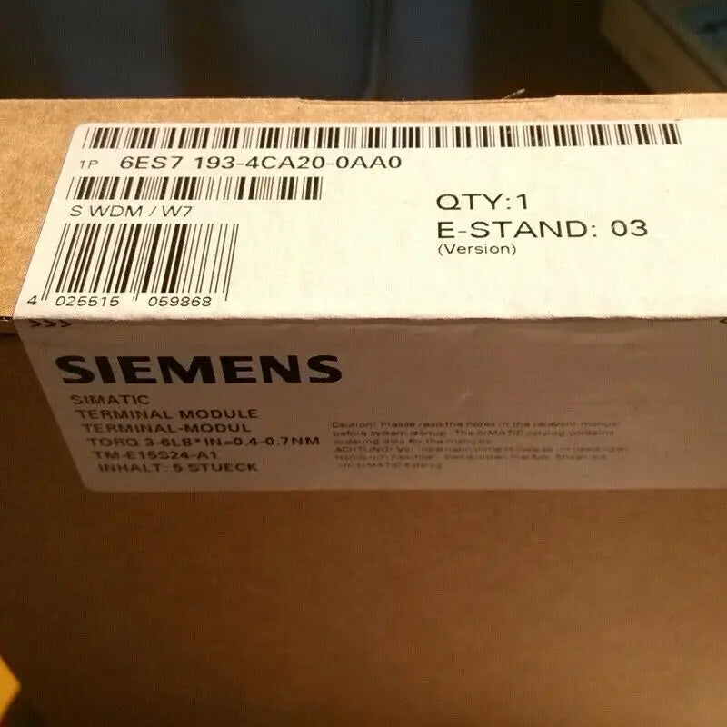 New  Siemens  Module 6ES7 193-4CA20-0AA0  6ES7193-4CA20-0AA0  free shipping