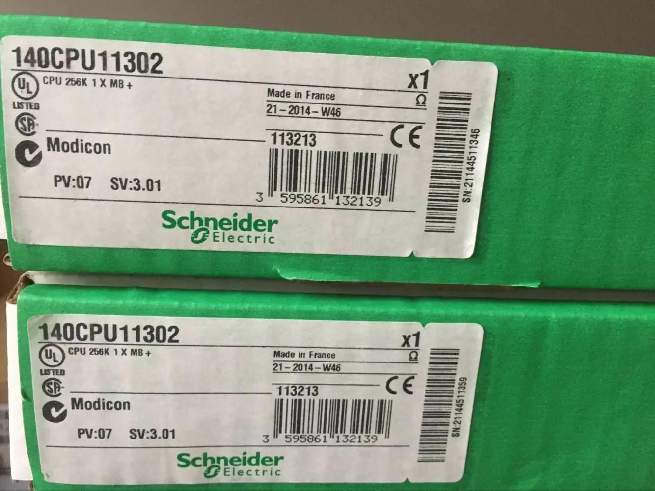New  Schneider  140CPU11302  CPU 256K  free shipping