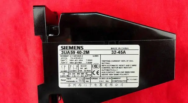 3UA5940-2M 3UA59 40-2M 32-45A New SIEMENS Thermal Overload Relay free shipping