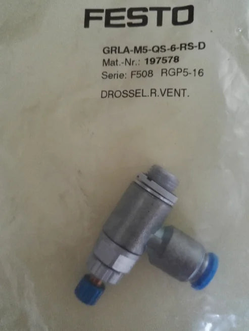 GRLA-M5-QS-6-RS-D 197578 1PCS NEW FESTO way throttle free ship