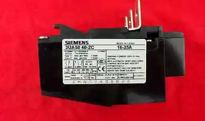 3UA5840-2C 3UA58 40-2C 1PC NEW SIEMENS Thermal Overload Relay 16-25A free ship