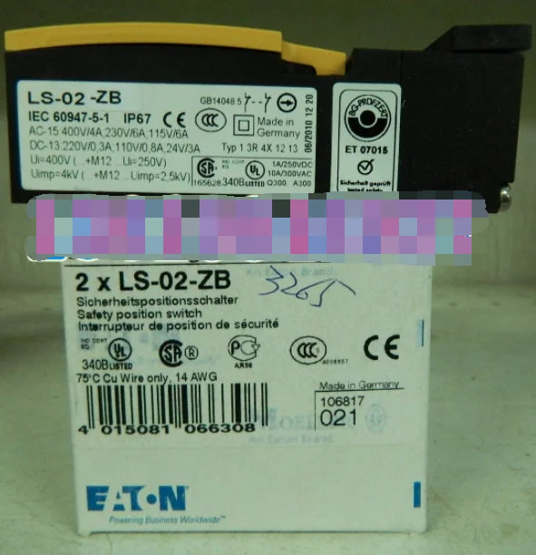 1PC  NEW   EATON  MOELLER  LS-02-ZB   free shipping