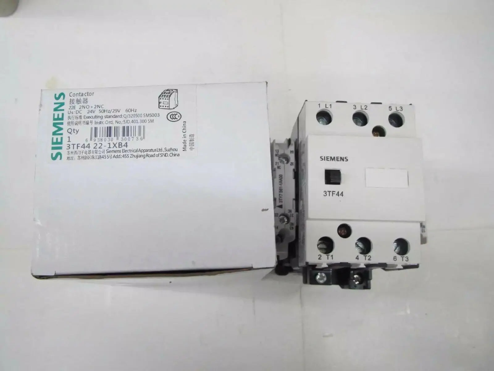 New Siemens 3TF4422-1XB4 DC24V contactor free shipping