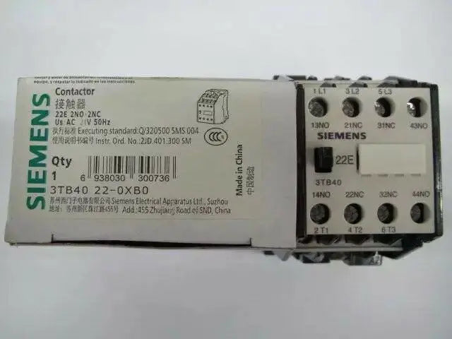 New SIEMENS 3TB4022-0XB0 AC24V Ac contactor free shipping