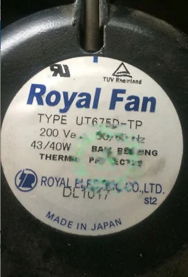 1pc fan new TOYO TYPE UT675D-TP ROYALFAN 200V 43/40W17215055
