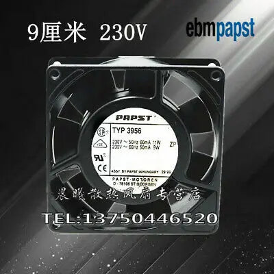 1pc new PAPST 9CM 9225 230V 6/5W TYP3956M