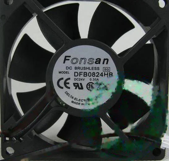1pc new fan DFB0824HB 24V 0.38A Delta 80*80*25 freeship