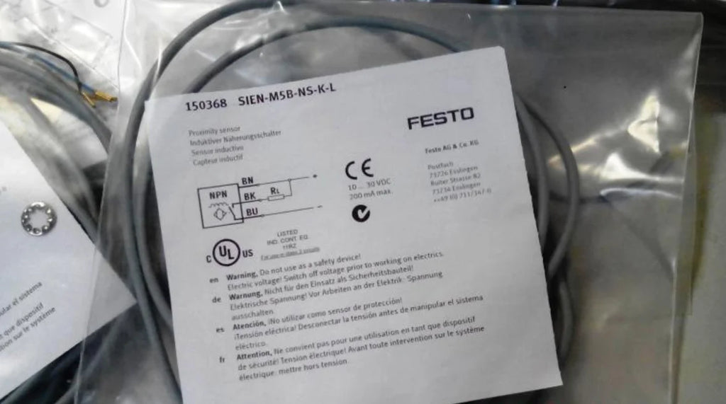 SIEN-M8B-NS-K-L SIENM8BNSKL 150384 FESTO PROXIMITY SENSOR SWITCH NEW