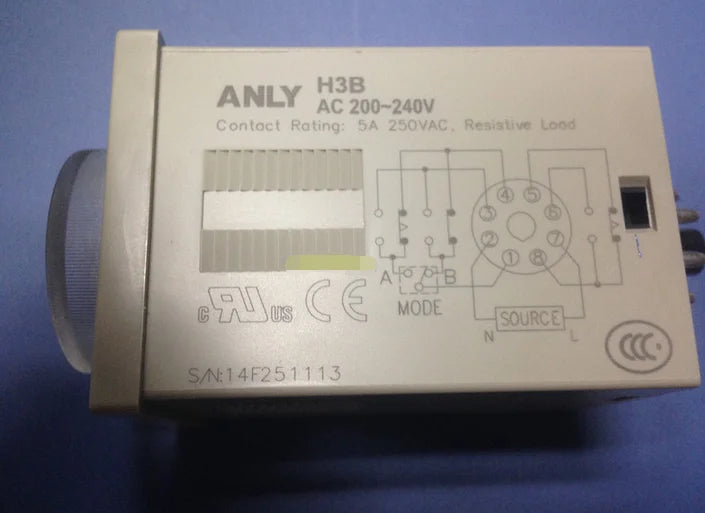 H3B-B H3BB 1PC New ANLY time relay AC220V free shipping