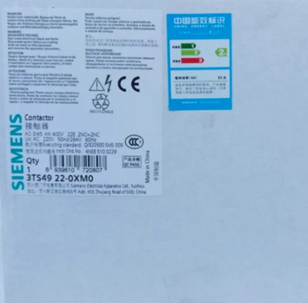 1PC  NEW   SIEMENS   3TS4922-0XM0  220V   free shipping