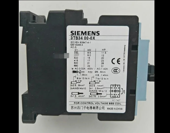 1pc     Siemens   3TS3400-0XM0  3TS3400-0X  Ac  contactor  free shipping