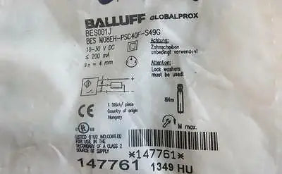M08EH-PSC40F-S49G 1pc NEW BALLUFF BES Sensor