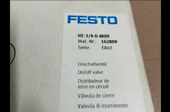 1PC NEW FESTO HE-3/8-D-MIDI 162809 free shipping