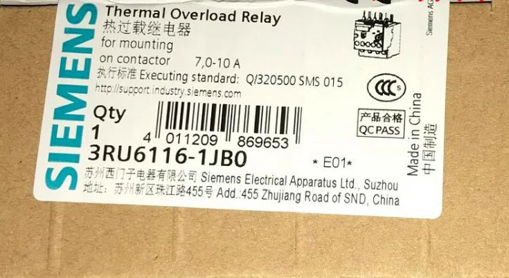 1pc      Siemens  3RU6116-1JB0  7-10A  Thermal  relay  free shipping