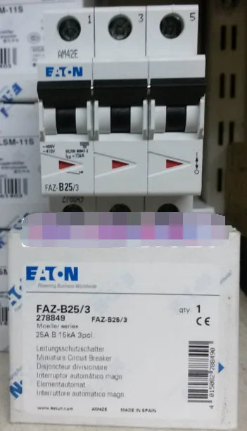 1PC NEW EATON MOELLER FAZ-B25/3 25A 3P free shipping
