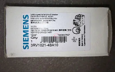 New In Box Siemens breaker 3RV1021-4BA10