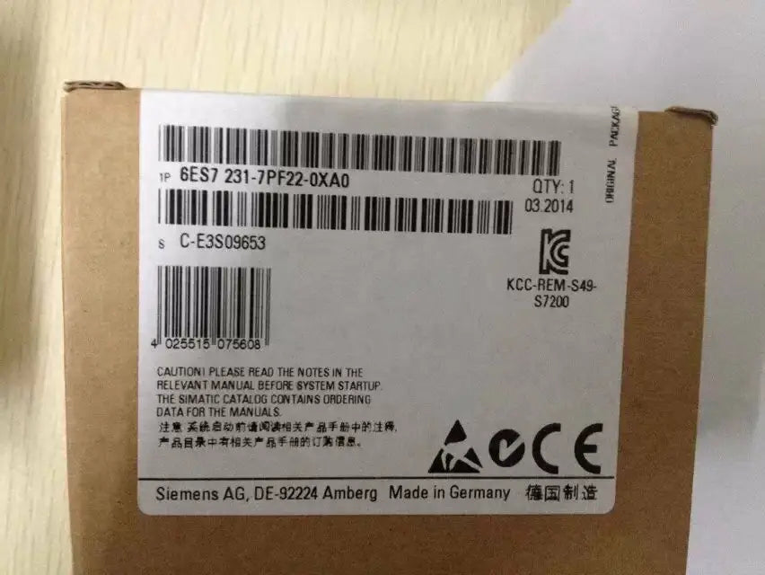 6ES7231-7PF22-0XA0 6ES72317PF220XA0 Analog Input Module Siemens NEW