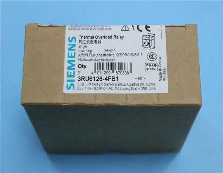 1pc     Siemens   3RU6126-4FB1  34-40A  Thermal  relay  free shipping