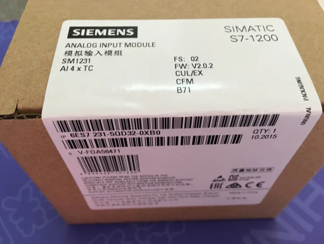 6ES7 231-5QD32-0XB0 6ES7231-5QD32-0XB0 1 PCS new SIEMENS free shipping