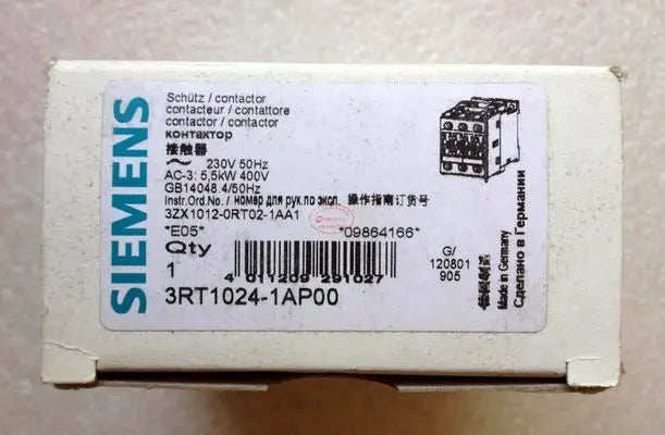 3RT1024-1AP00 3RT10 24-1AP00 1PCS NEW SIEMENS 230V Contactor free shipping