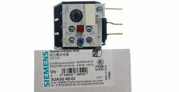 3UA5040-0J 0.63-1A 3UA50 40-0J New SIEMENS Thermal Overload Relay free shipping