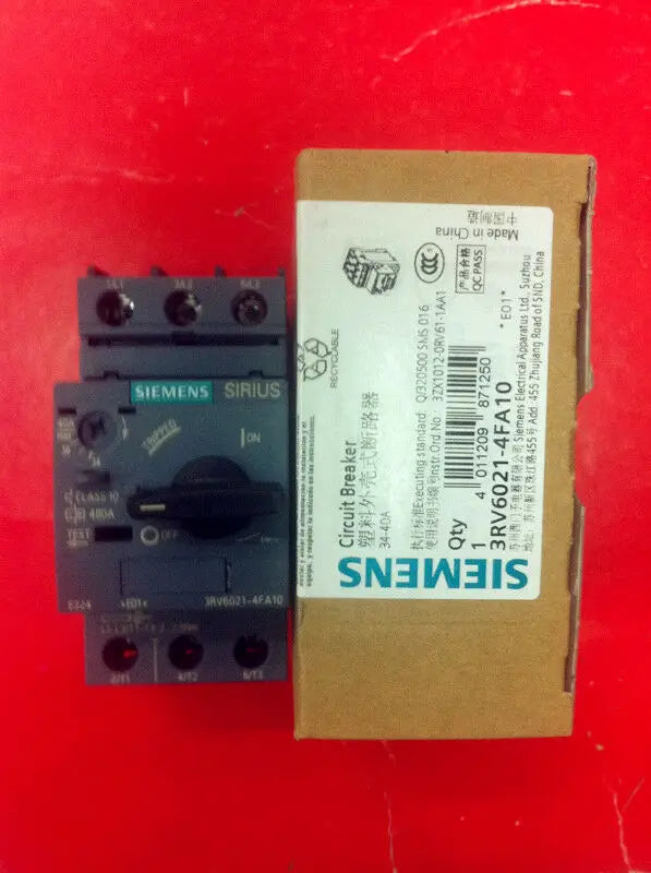 1pc      Siemens  3RV6021-4FA10  34-40A  circuit breaker  free shipping
