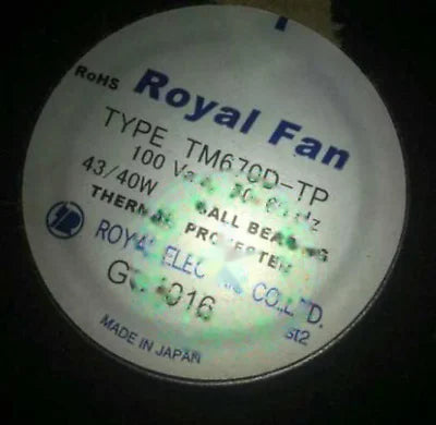 1pc fan new TYPE TM670D-TP UT670D-TP 100V 43/40W ROYAL
