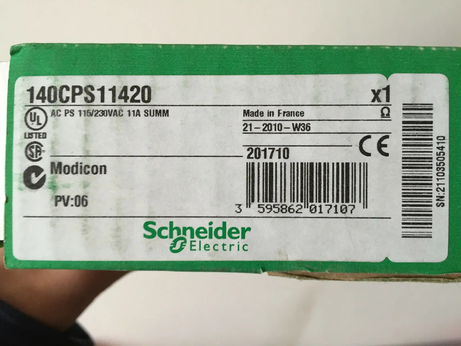 140CPS11420 1PC NEW Schneider PLC Modicon Quantum