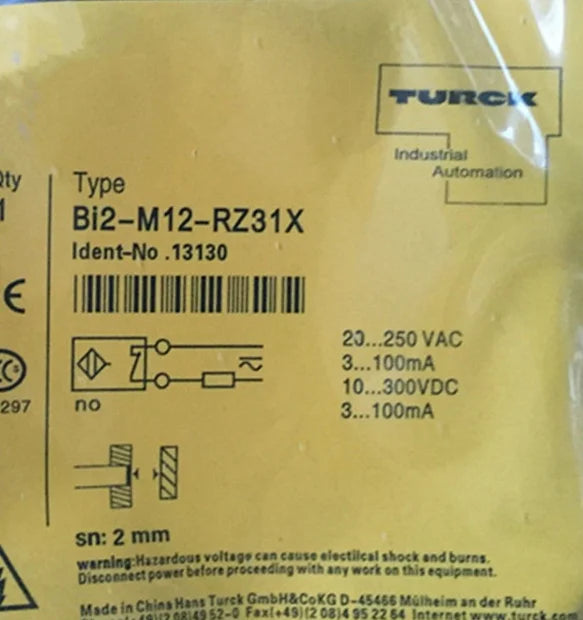 New TURCK BI2-M12-RZ31X Proximity switch sensor free shipping