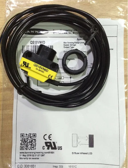 QS18VN6D 1PC New BANNER Proximity Sensor free ship