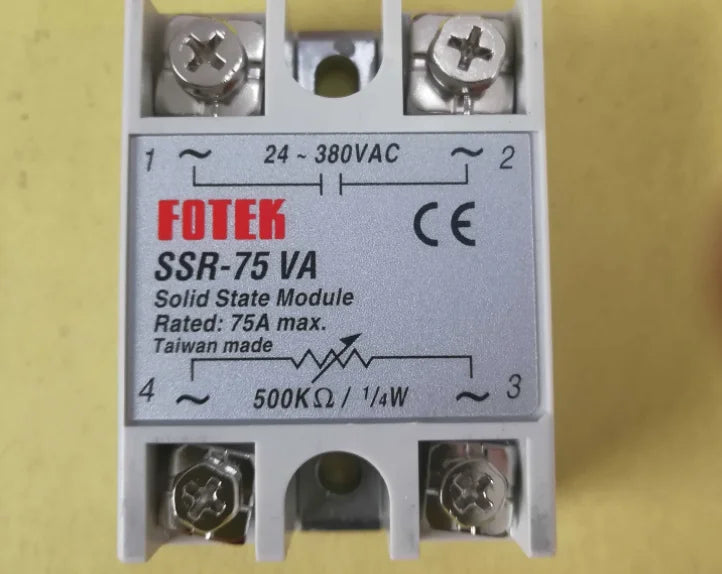 1pc FOTEK SSR-75VA Solid state relay free shipping