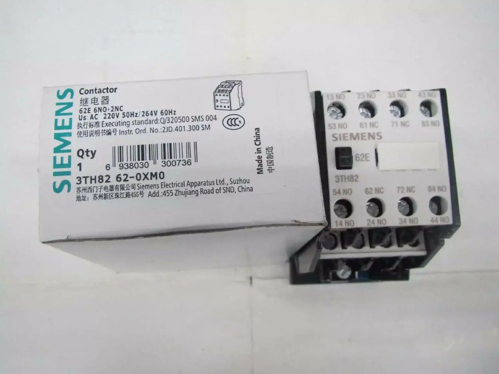 New Siemens 3TH8262-0XM0 AC220V Ac contactor free shipping