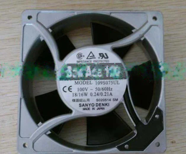 1pc new fan 109S075UL 100V SANYO 18/16W120*120*38 freeship