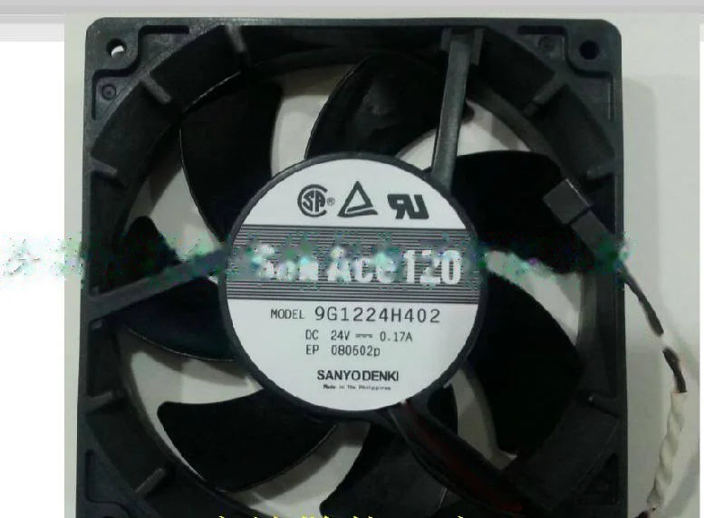 1pc new fan 9G1224H402 DC24V 0.17A SANYO 120*120*25 freeship