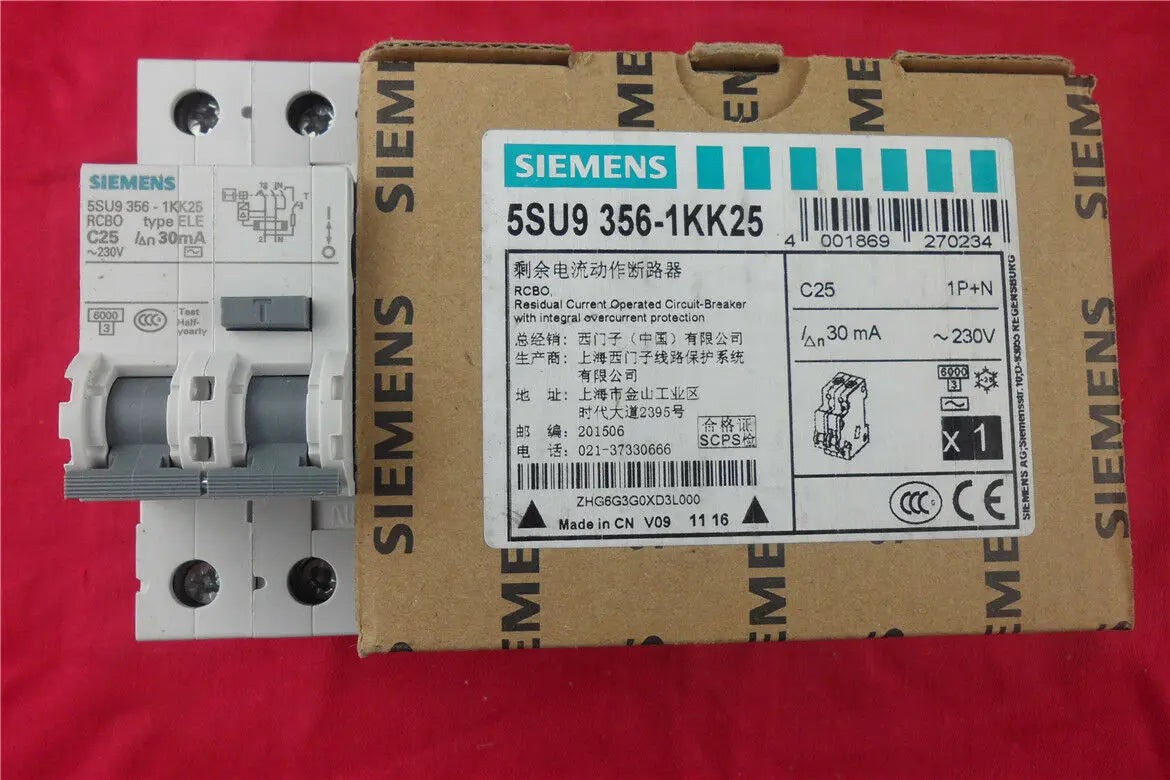1pc      Siemens   5SU9356-1KK25  1P+N25A  circuit  breaker  free shipping