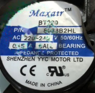 1pc fan new 8038B2HL BT220 220-240V MAXAIR 808038