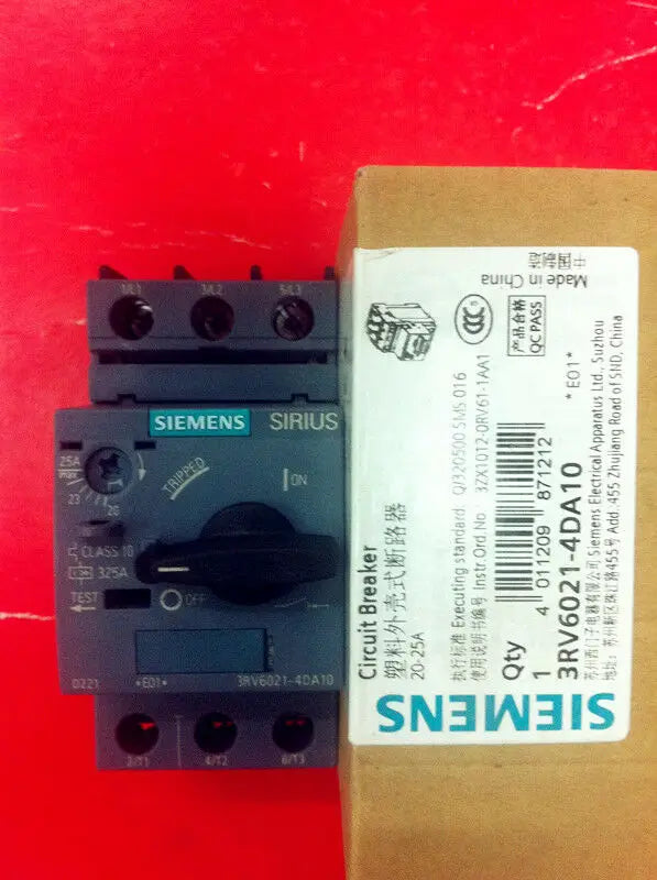 1pc      Siemens  3RV6021-4DA10  20-25A  circuit breaker   free shipping