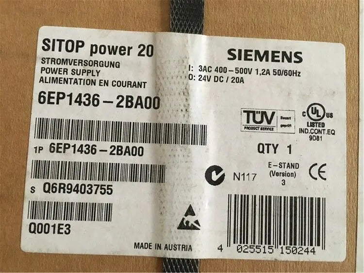 6EP1436-2BA00 6EP1 436-2BA00 Siemens NEW