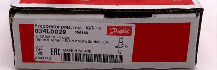 New  DANFOSS  evaporator pressure regulator  KVP15 034L0029   free shipping