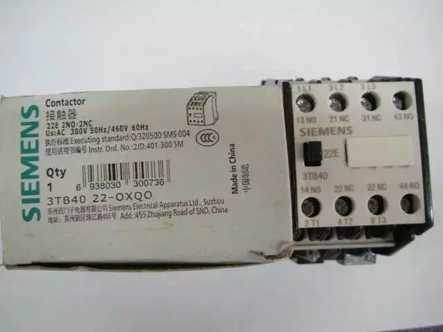 New Siemens 3TB4022-0XQ0 3TB40 22-OXQO AC380V Ac contactor free shipping