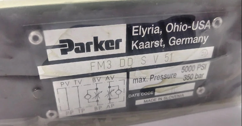 New Parker FM3DDSV51 Throttle valve free shipping