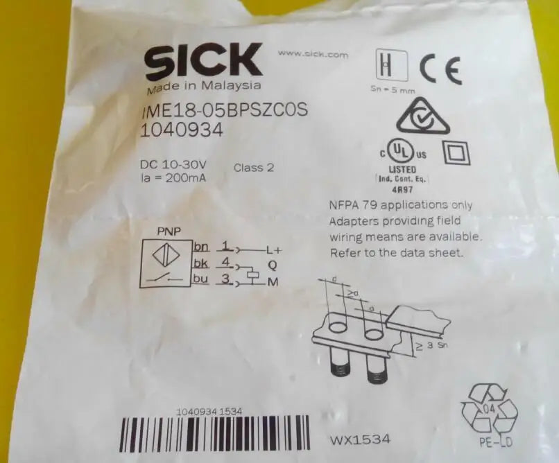 IME18-05BPSZC0S 1pc NEW SICK Proximity Sensor