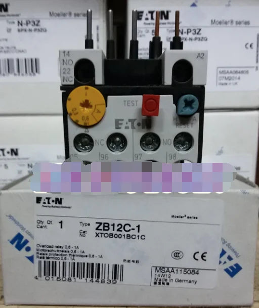 1PC  NEW   EATON  MOELLER   ZB12C-1   0.6-1A   free shipping