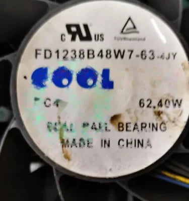 1pc fan new FD1238B48W7-63-4JY DC48V 62.40W 4 COOLTRON