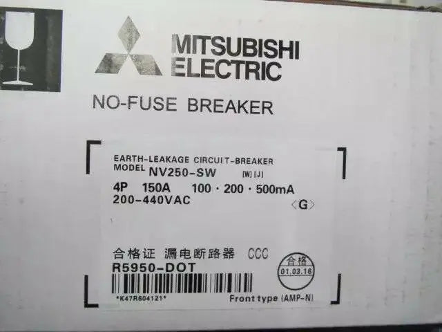 New  Mitsubishi NV250-SW 4P 150A  leakage switch  free shipping