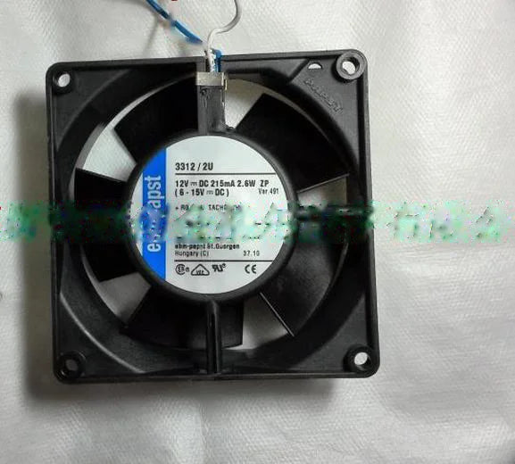 1pc new fan 3312/2U ebmpapst 12V 2.6W 92*92*32MM freeship