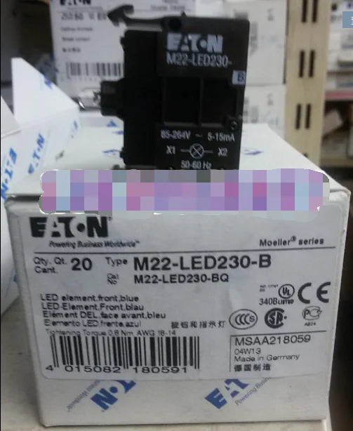 1PC  NEW   EATON  MOELLER  M22-LED230-B   free shipping
