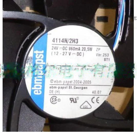 1pc new fan 4114N/2H3 ebmpapst 24V 20.5W 120*120*38MM freeship